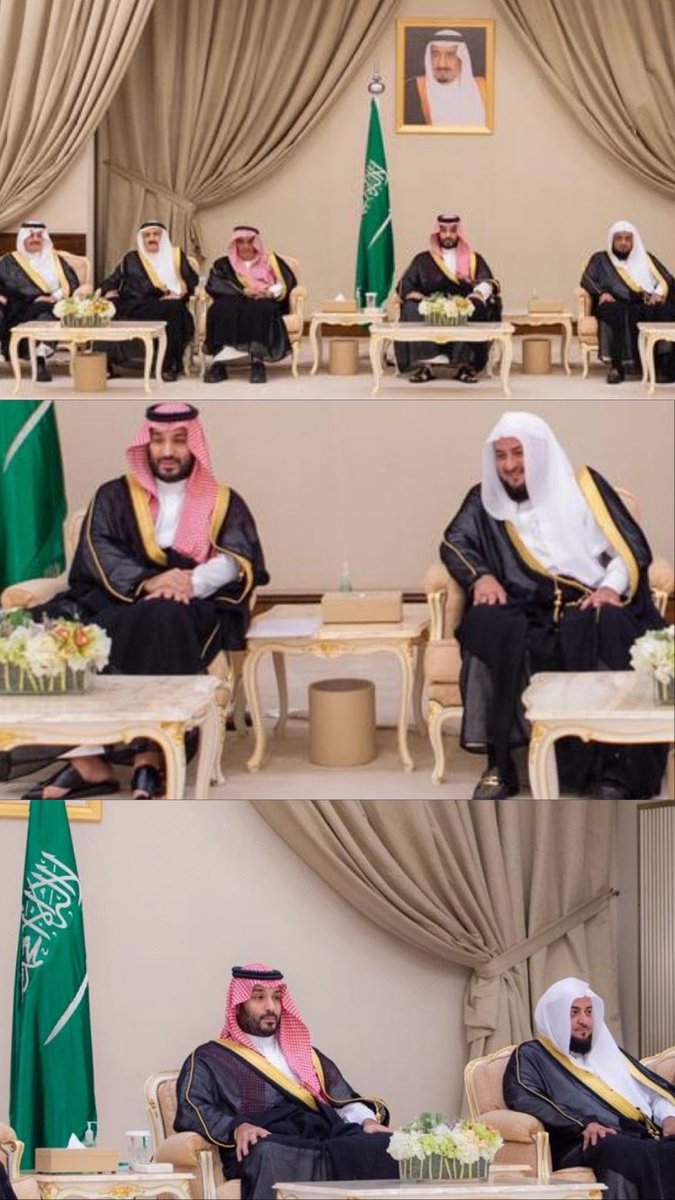 M7MDALMUlLA's tweet photo. معالي والدي أ.د عبدالإله محمد الملا ( عضو هيئة كبار العلماء) ، مع عراب الرؤية سمو سيدي الأمير محمد بن سلمان آل سعود حفظه الله أثناء استقبال سموه الكريم في قصر الخليج 🇸🇦 https://t.co/419wQ7yeiC