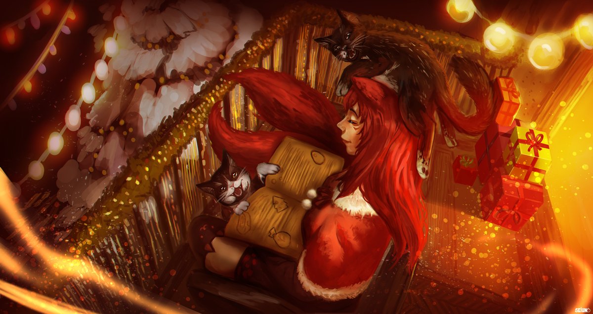 🎄Christmas sales 🎄

-50% off on christmas ych today :3 

#VGenComm