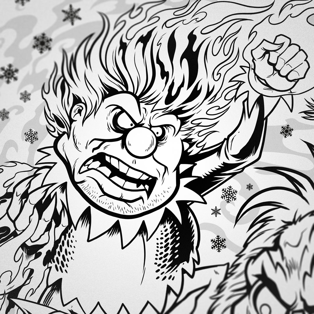 Wanted to share some close-ups of a drawing I made for Christmas, celebrating the classic stop-motion Christmas specials I grew up with
#wip #work-in-progress #wacom #wacomart #wacomartist #sketch