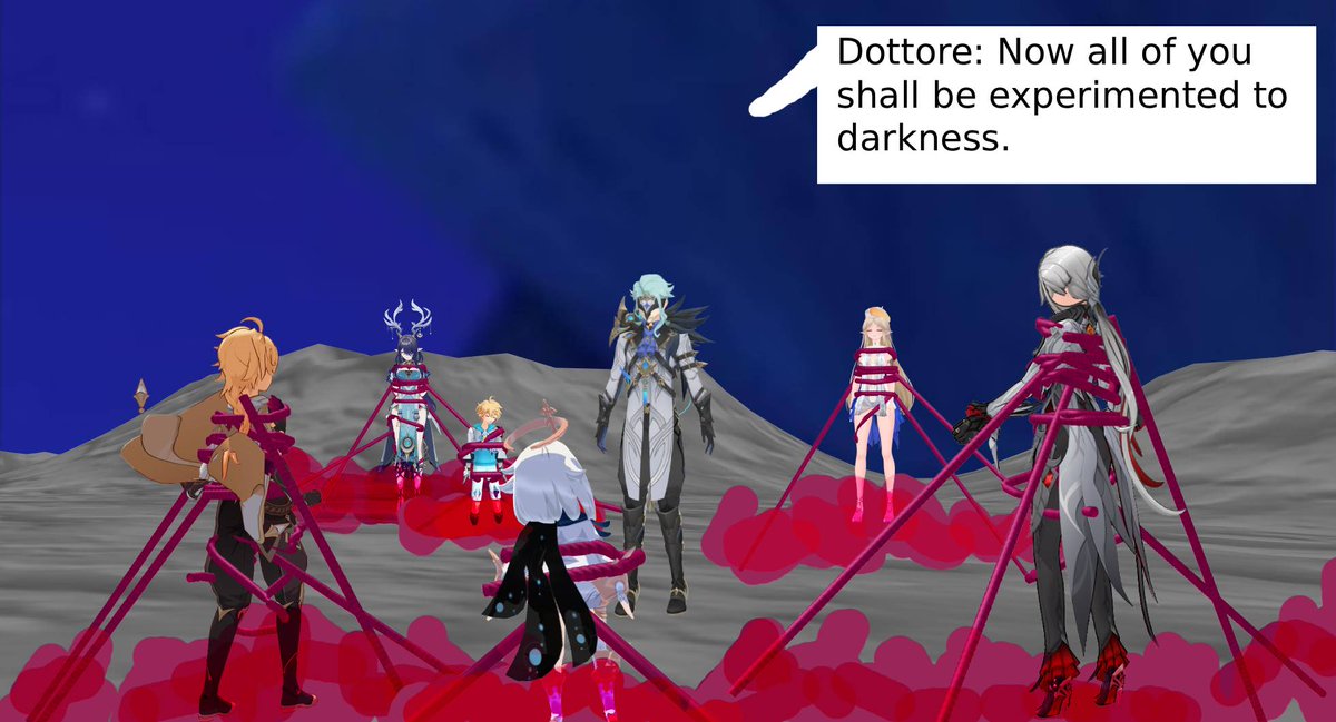 JadenNg24603067's tweet image. Archon Quest 6.2 Dottore Fight Part 1

#aeuma #lauma #aether #columbina #dottore