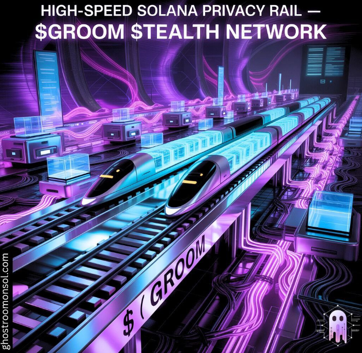 💥 The GHOST rail is live.  
Tap in or get left behind.  
$GROOM is more than a coin —  
It’s the engine behind tomorrow’s private internet.  
ghostroomonsol.com
• Censorship
#GROOM