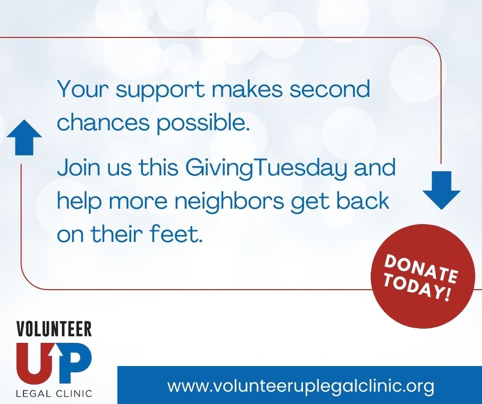 “Thanks to Volunteer UP I was able to set up a fair child support plan, take care of my fines, and now I’m on track to get my driver’s license back.” One client not only resolved child support arrears but also addressed traffic fines — creating a path toward financial stability.