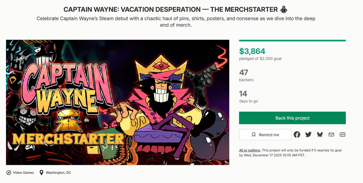 Our merchandise campaign hit TWO STRETCH GOALS during release week. Over 100% funded!!

Here's a quick update from us.
⬇️⬇️⬇️⬇️⬇️