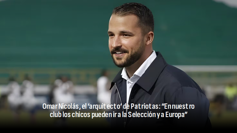 Omar Nicolás, director deportivo de Patriotas Boyacá, atiende a AS para repasar el milagro del Lancero Rojo en su primer curso al frente del equipo. 

✍️ <a href="/edu17burgos/">Eduardo Burgos</a> 

🔗 mrf.lu/RNVk