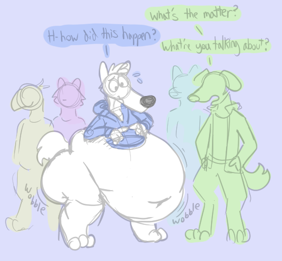 what if you were suddenly stupidly bottom heavy and everyone acted like it was normal