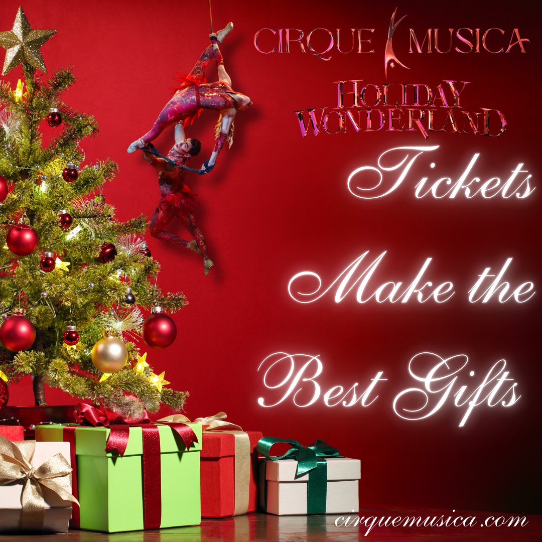 Give your family a gift they’ll talk about for YEARS: acrobats soaring to your favorite holiday classics at Cirque Musica Holiday Wonderland! 🎪Best seats are going fast, grab yours at  cirquemusica.com  #CirqueMusica #HolidayWonderland #BestGiftEver