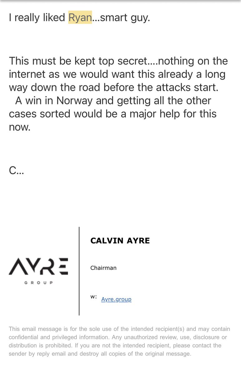 The upcoming film Killing Satoshi, produced by Ryan Kavanaugh, was presented to Calvin for potential partial financing.