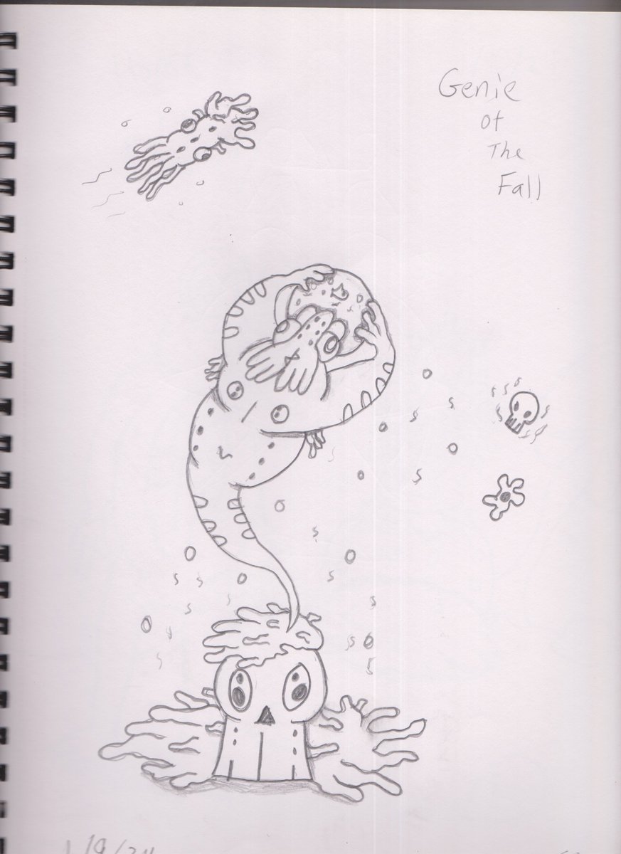 Fire_Fly965's tweet photo. Theso, Genie of the Fall, Infection, and School of One. #Art #Drawing #Sketches #AmateurArt #AmateurArtist #Abstract #Odd #Strange #Weird #Monster #Creature #Alien #Genie #Seamonster #Beast #Infection #Theso #Skull #Arshen #The965

https://t.co/OwdvSm0hPY https://t.co/lCtiunSriF