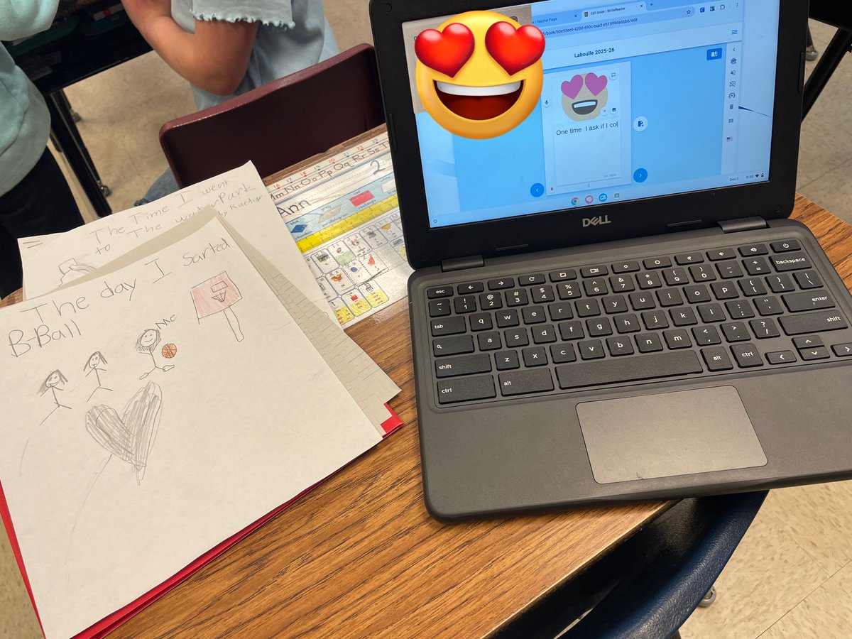 TraciPiltz's tweet image. 2nd graders are using @WriteReaderApp to publish narrative stories they have been writing. This is a great way for them to create a final version that can be easily shared, and helps them practice important skills like keyboarding and adding images to digital projects. 📕