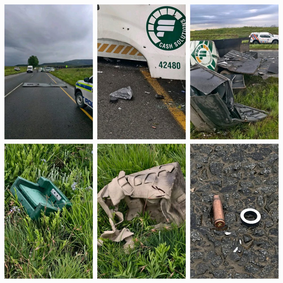 lnnocent191535's tweet image. 🚨CIT Heist Alert – R617 near P27-1 Pevensey turn-off 🚨

At 16:33 today, a heist occurred on the R617. Thankfully, no injuries were reported to CIT staff or the public.

Authorities are on the scene investigating.

#HEISTALERT #ROADSAFETY #SECURITYUPDATE