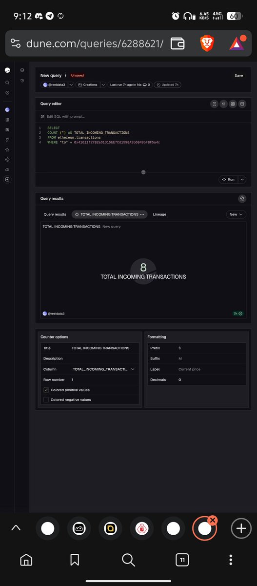 Created something using a wallet I got from dex screener to refresh my memory. 

It shows the incoming, outgoing and total transactions on the wallet. 

GM GM