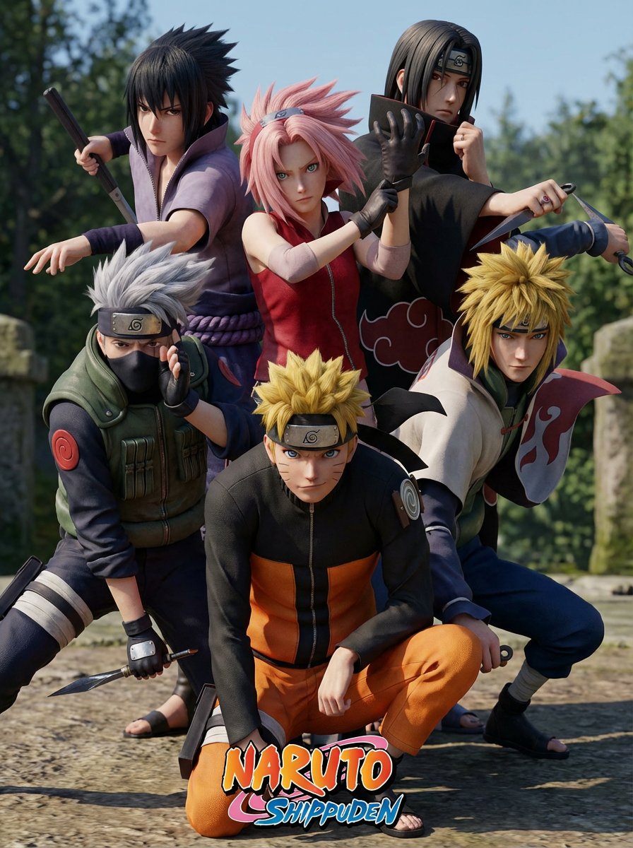 Anime to photoreal examples