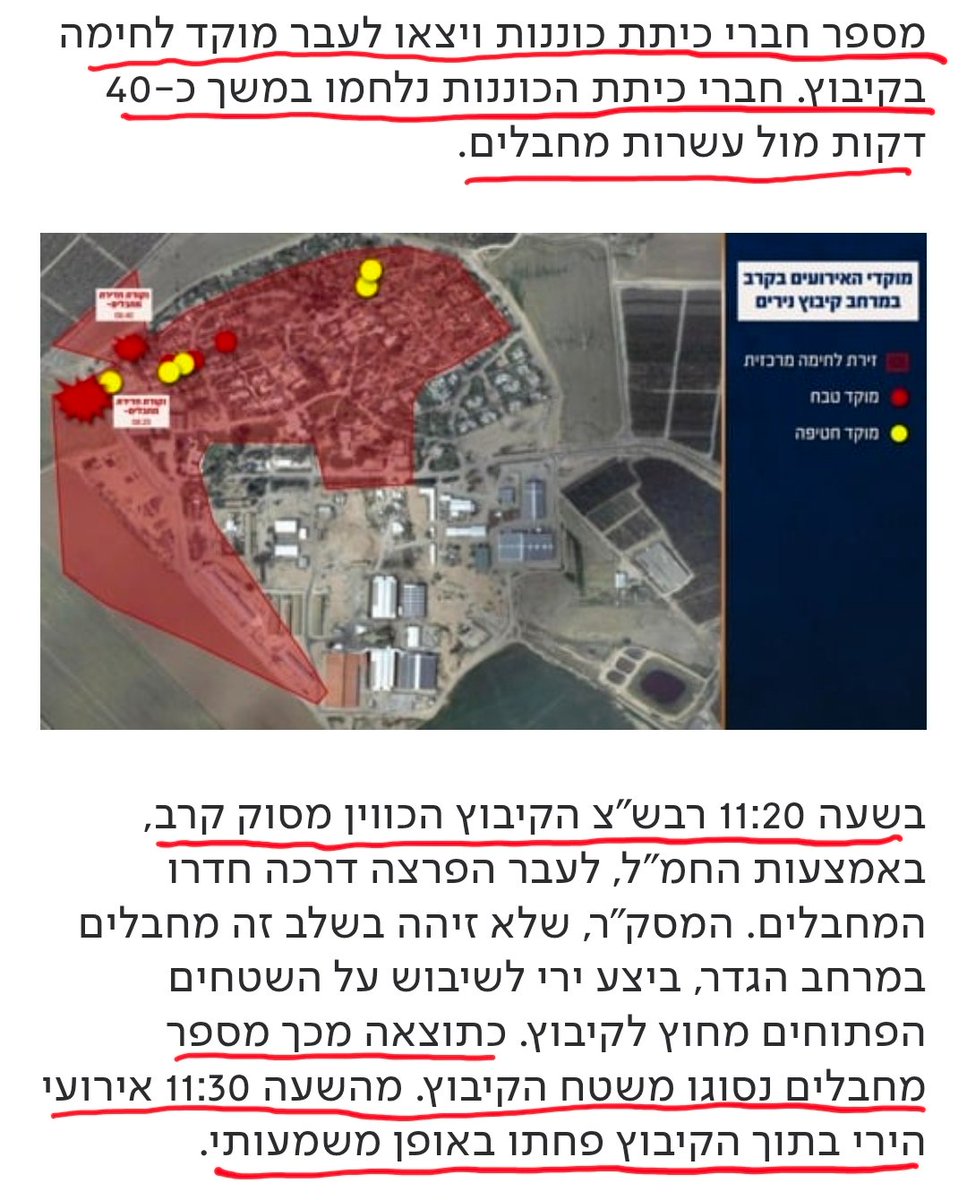 Dragon_Fly1975's tweet photo. @shailevy6 מתוך התחקיר הצהלי עצמו.
שחור על גבי לבן, דניאל (ועוד 3 חברים מכיתת הכוננות) הצילו את הקיבוץ 

הוא לא הודח כי הוא קפץ ב10:00 מתוך ידיעה שהוא למשפחתו לא חוזר.

 נלחם בעשרות מחבלים, ובזכותו בלבד כוון ירי של מסקר, אחריו
ציטוט:"אירועי הירי בתוך הקיבוץ פחתו באופן משמעותי" סוף ציטוט. https://t.co/pZZUWWgZw3