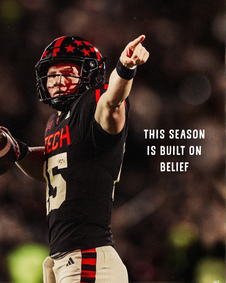 This season is built on belief, and RRC proved that already!!!
Whether it’s $25, $50, or $100, every gift to the <a href="/RedRaiderClub/">Red Raider Club</a> helps us chase greatness on and off the field.
Let’s finish strong. 👉 redraiderclub.com/support