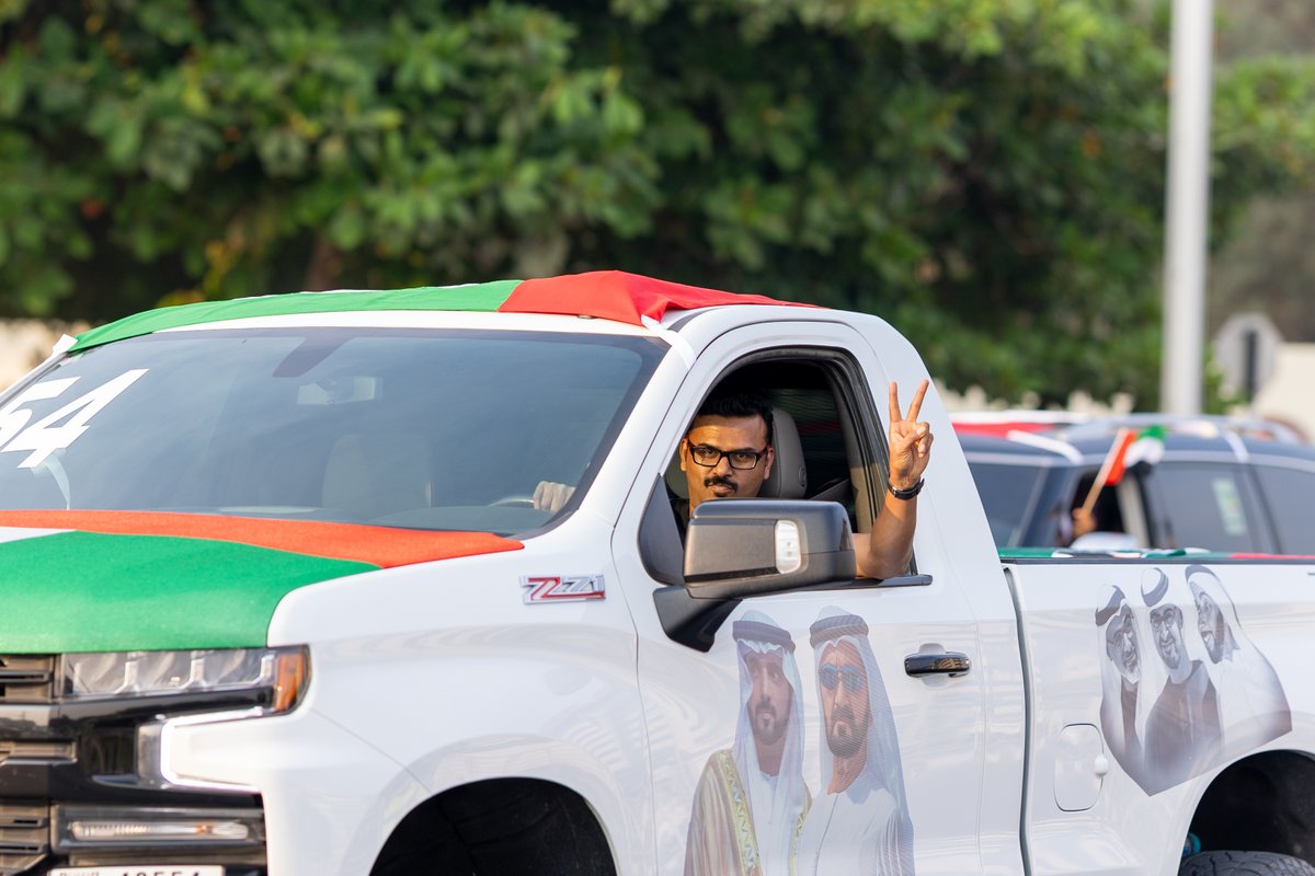 DXBMediaOffice's tweet photo. This year marks the first edition of the Al Etihad Parade, introduced as one of the main events of the month-long National Month celebrations, which began on Flag Day (3 November). The celebrations also feature the #ZayedAndRashid campaign that pays tribute to the two Founding Fathers who shaped the UAE’s transformation.
