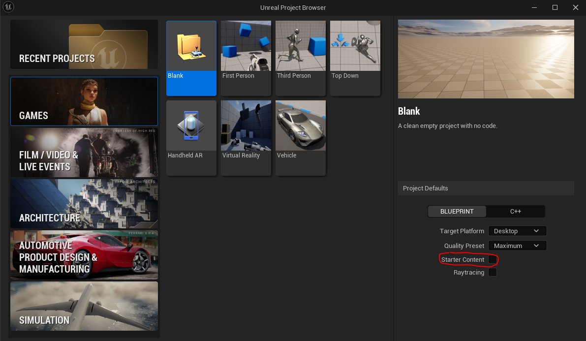 GameLevelDesign's tweet image. In UE5.7+, Starter Content assets have been been removed and you no longer able to add them into Projects. I think it was removed starting 5.6.

No more sampler textures, materials, meshes.

Although you could add it back in from earlier UE5 versions if you really want it.