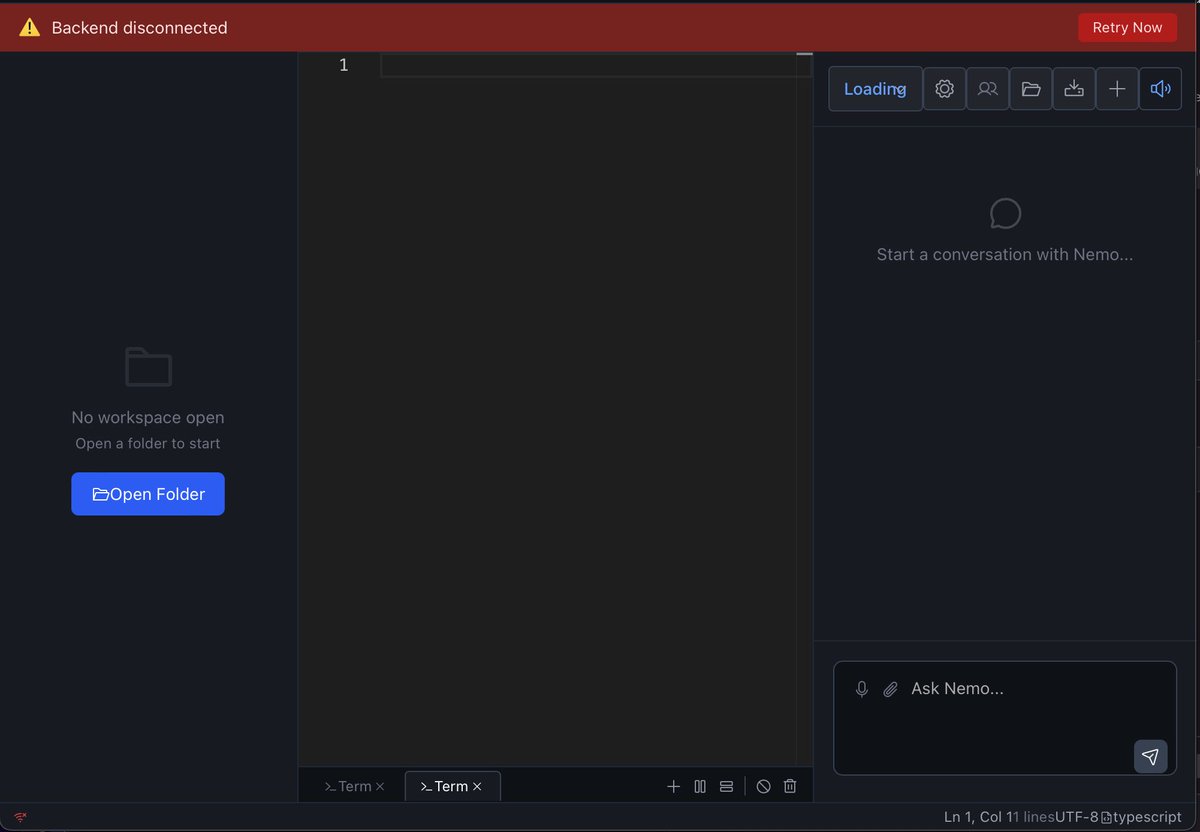0ghenesuvwe's tweet image. My #forked OSS #IDE proj just reached a quick small win: a functional #frontend.

While goal is to develop an Agentic IDE a fork VS Code (Code - OSS) &amp;amp; integrating an #AI model for intelligence.

It has been a tough one with high learning curve project so far 

#developer #aidev