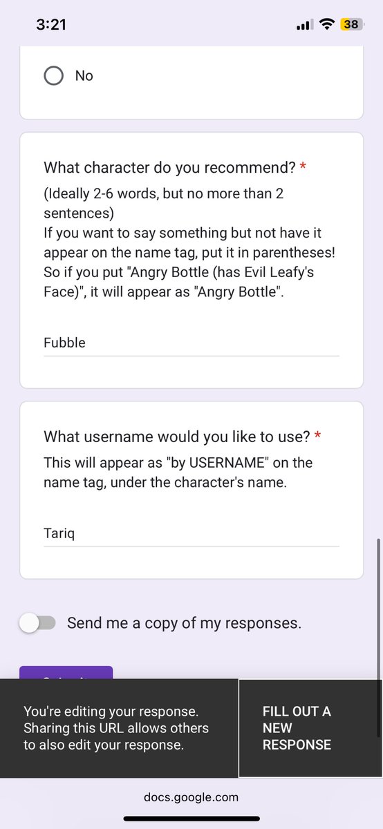 Geary254's tweet image. This is the current Google doc for recommendations