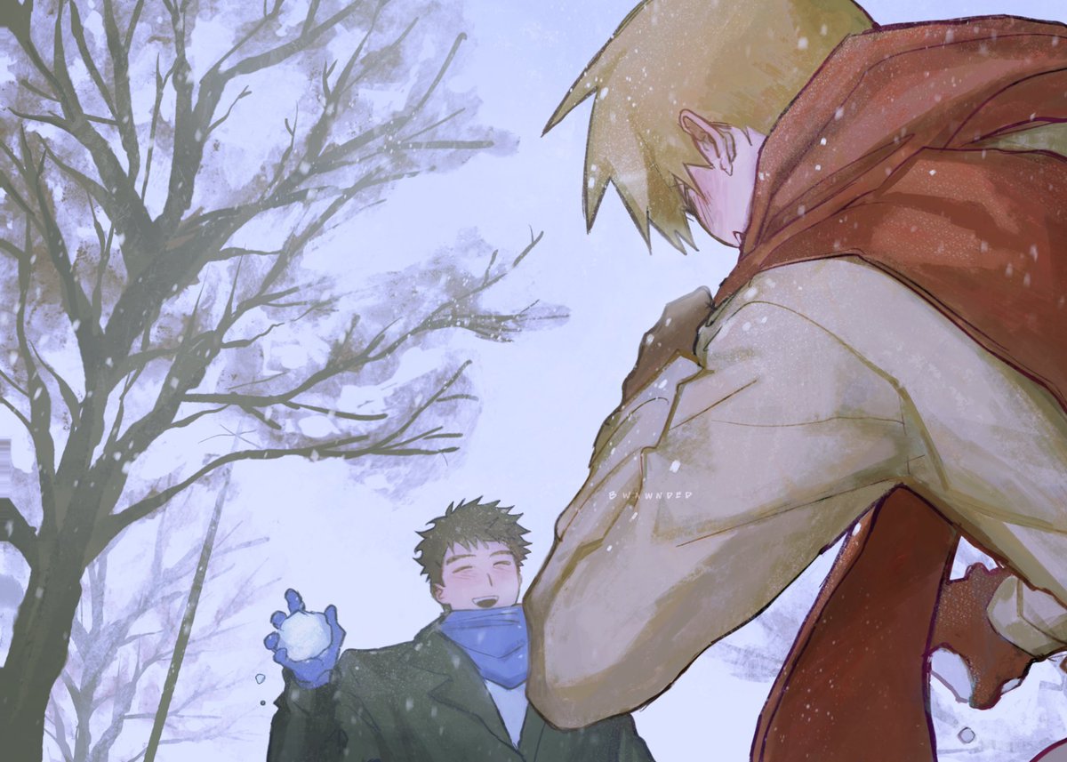 bwawnded's tweet photo. You guys like the winter serirei diptych ehehe
 
I drew them because of how much snow there was outside and i got really sentimental 🧍 https://t.co/zNq13ZDZyT