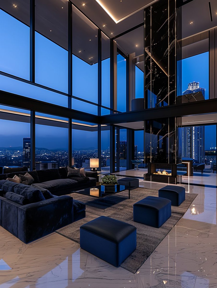 InterioorDesign's tweet image. Black loft