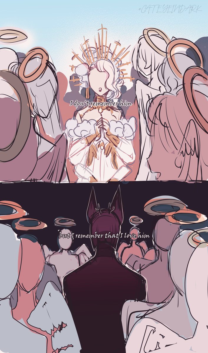 MamaSeal105's tweet photo. Perhaps they wanted Sarathiel to distract Angel, or even worse, completely replace that hellish overlord forever in Angel's already affected mind...
#HazbinHotelOC #Sarathiel #Alastor #AngelDust
#radiodust #Ocxcanon #EyeWeb #redeemAU https://t.co/qFbTwzoz0c
