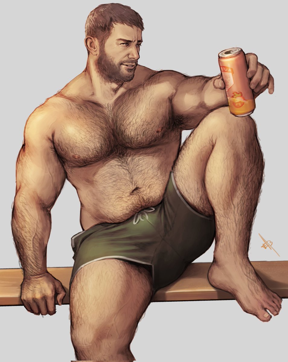 Chris Redfield at the beach 🏖️