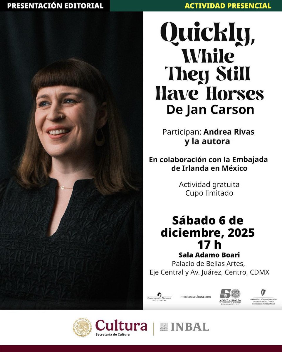 El INBAL, a través de la Coordinación Nacional de Literatura presentará dos destacadas obras contemporáneas que fortalecen los vínculos culturales y diplomáticos a través de la literatura: Blaue Frau (Mujer Azul), de la autora alemana Antje Strubel, y Quickly, While They Still