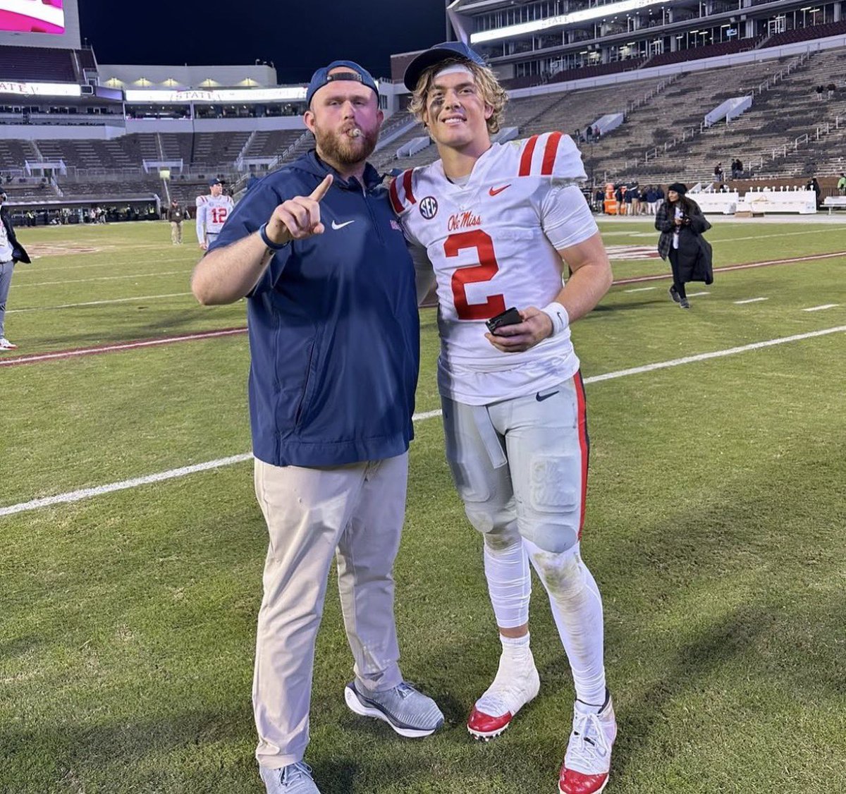 mzenitz's tweet image. Ole Miss pass game specialist Dane Stevens is set to be hired as quarterbacks coach at LSU, sources tell @CBSSports.

Had returned to the Rebels this year after a season as the OC at West Georgia. Before that, was Ole Miss’ assistant QB coach and coached players like Jaxson Dart.