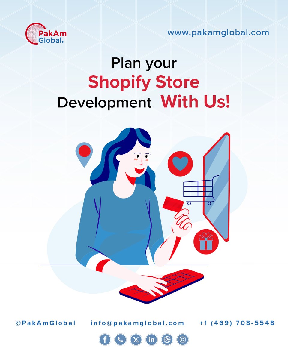 PakAmGlobal's tweet image. Plan your Shopify store development the smart way. From design to launch, we build powerful online stores that convert. Let’s turn your idea into a successful e-commerce brand!
#ShopifyDevelopment #EcommerceBusiness #OnlineStore #ShopifyExpert  #DigitalBusiness #StartupGrowth