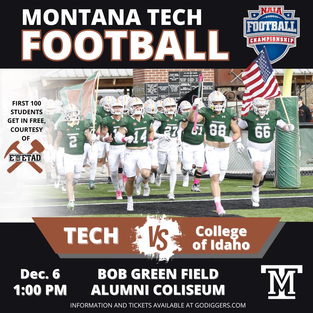 Montana Tech Football tweet media