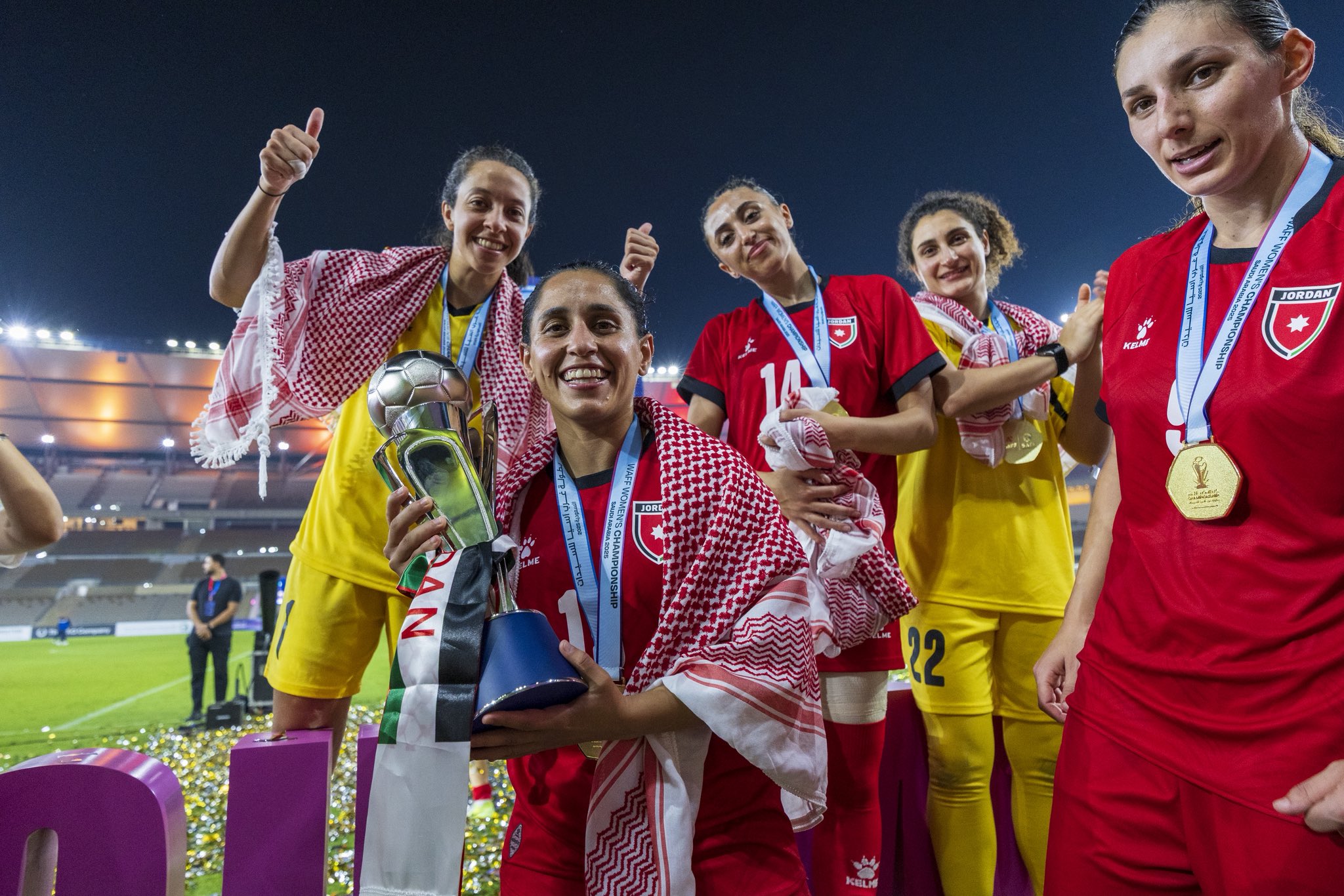 لاعبات الأردن. (إكس) 