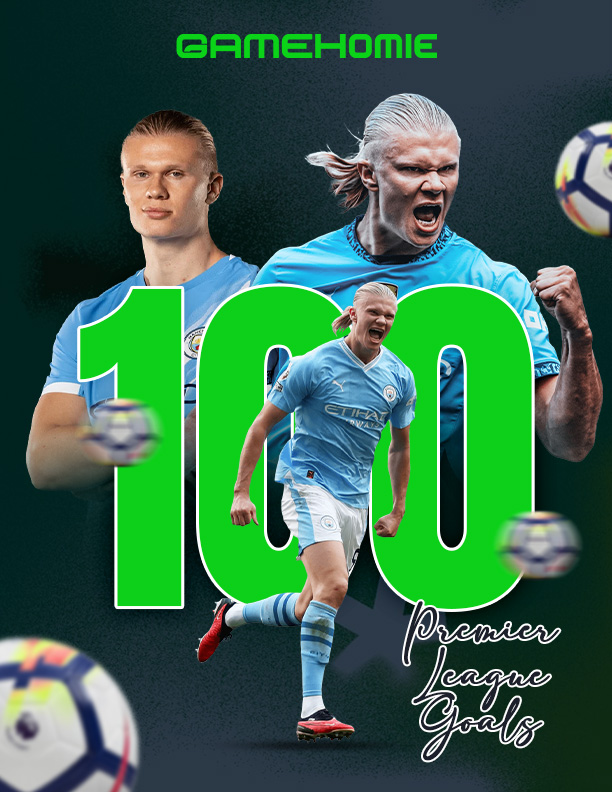 gamehomie_'s tweet photo. Erling Haaland has rewritten Premier League history, reaching 100 goals in just 111 matches — the fastest anyone has ever done it.

#Haaland #RecordBreaker #PremierLeague #PLHistory #ManCity #GoalMachine #FootballStats #EPL #HistoryMade #GameOn https://t.co/CuLLuHLGDT