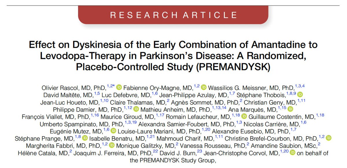 Movement Disorders Journal tweet media