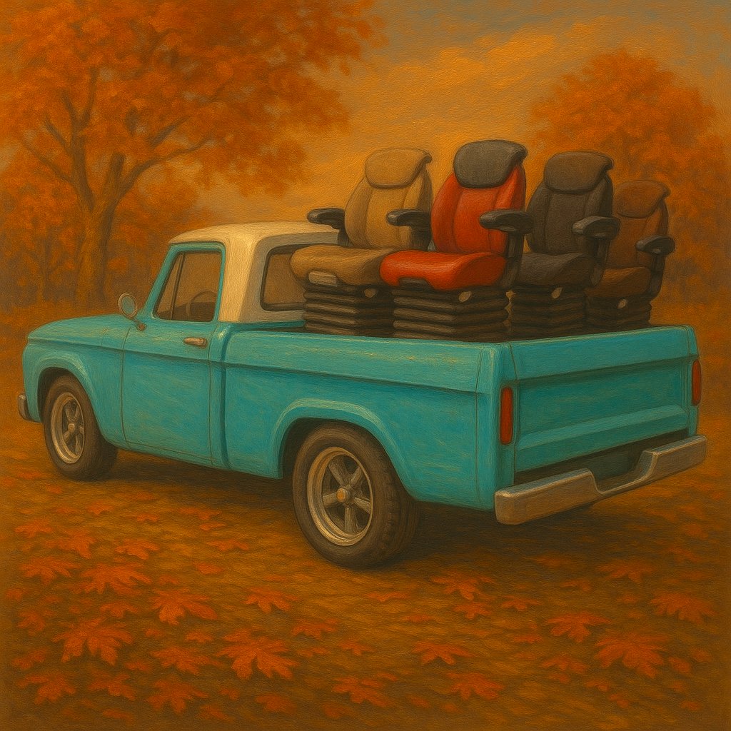 AbileneMachine's tweet photo. Sore rump after harvest? Save 15% on a new throne during the annual Abilene Machine Black Friday Sale running through Dec. 7! https://t.co/gfzuPIYacG