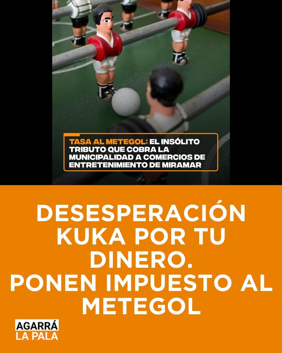 DESESPERACIÓN KUKA POR TU DINERO!
PONEN IMPUESTO AL METEGOL!