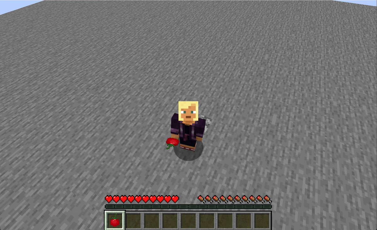 Hice mi primer mod de MC XD, un tomate que no hace nada pero está ahí jdsk
