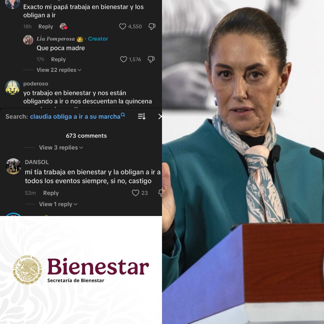 NoSoyBuenaOnda's tweet image. CLUADIA ESTA OBLIGANDO A LOS TRABAJADORES DE GOBIERNO A IR A SU MARCHA

Tendencia en Redes porque muchos dicen que los están obligando a ir a la marcha de la presidenta ya que si no van les descuentan su quincena, incluso algunos fueron advertidos que si no van serán despedidos y…