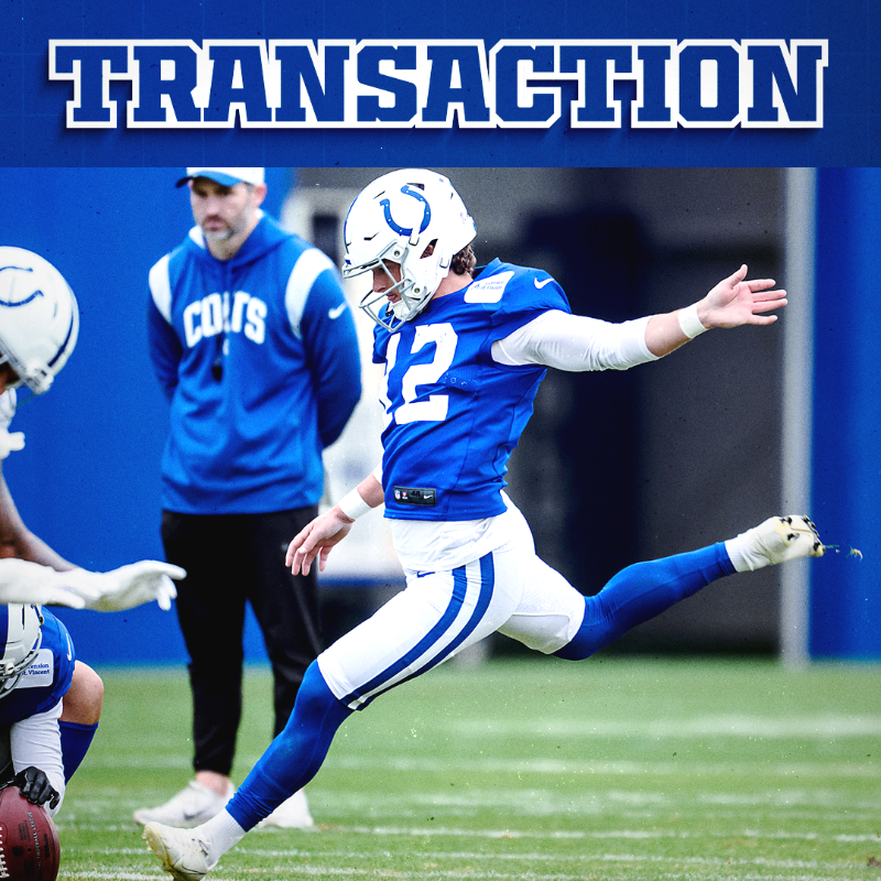 Colts's tweet photo. we have waived K Michael Badgley.
