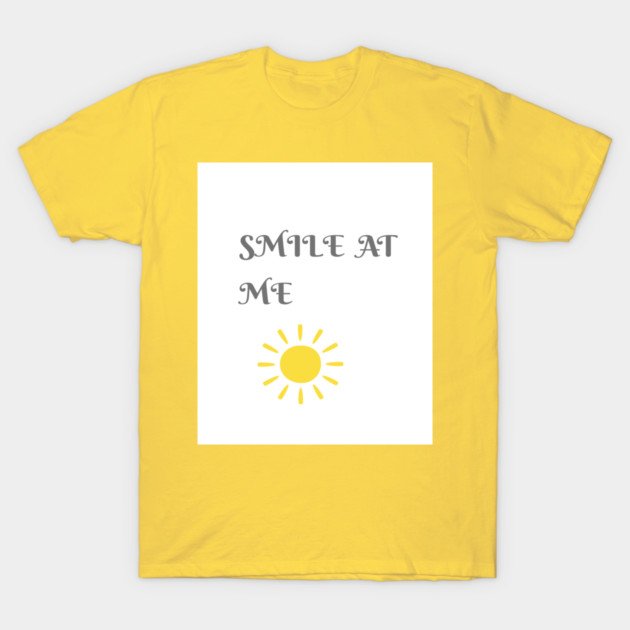 BeboYu78998's tweet photo. New design just dropped on TeePublic!
A soft, bright “SMILE AT ME” tee &amp; hoodie to add a little sunshine to your day ☀️💛
Perfect for cozy vibes and positive energy.
Check it out and tell me what you think!

#TeePublic #SmallBiz #ArtistOnTwitter #Design #Merch #Aesthetic https://t.co/cQmCkJp9Xs