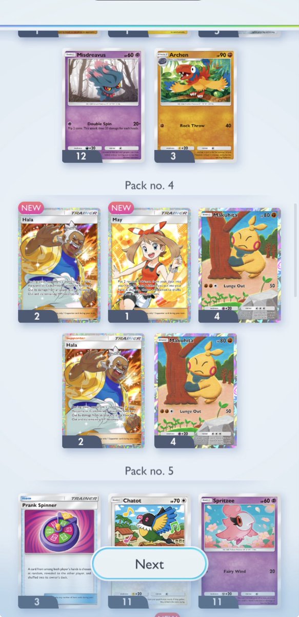 2nd God pack 😒😒🙄🥱🥱 35 packs so far and no Mega Blaziken <a href="/PokemonTCGP/">Pokémon TCG Pocket</a> #PokemonTCG