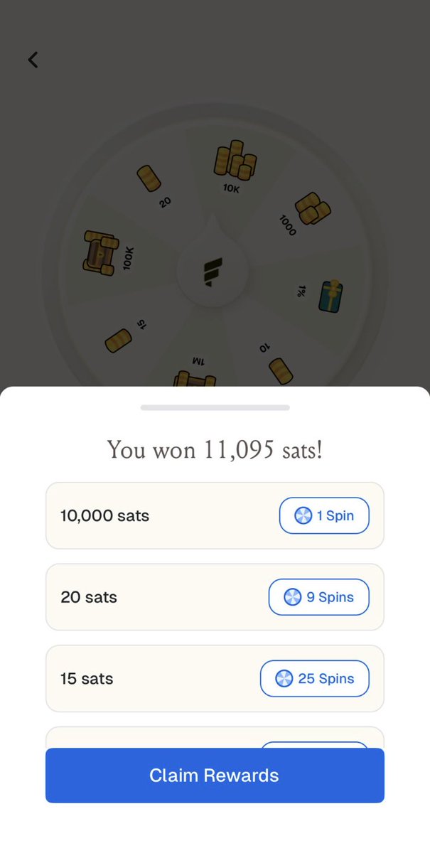 fold_app's tweet image. The sats are flowing!

Want to hit it big like our friends here?

Like/RT/QT/Comment on this post

100 = 1 Extra Spin for all Fold+ members
200 = 2 Extra Spins for all Fold+ members

Still looking for our first 1 Million sats winner 👀