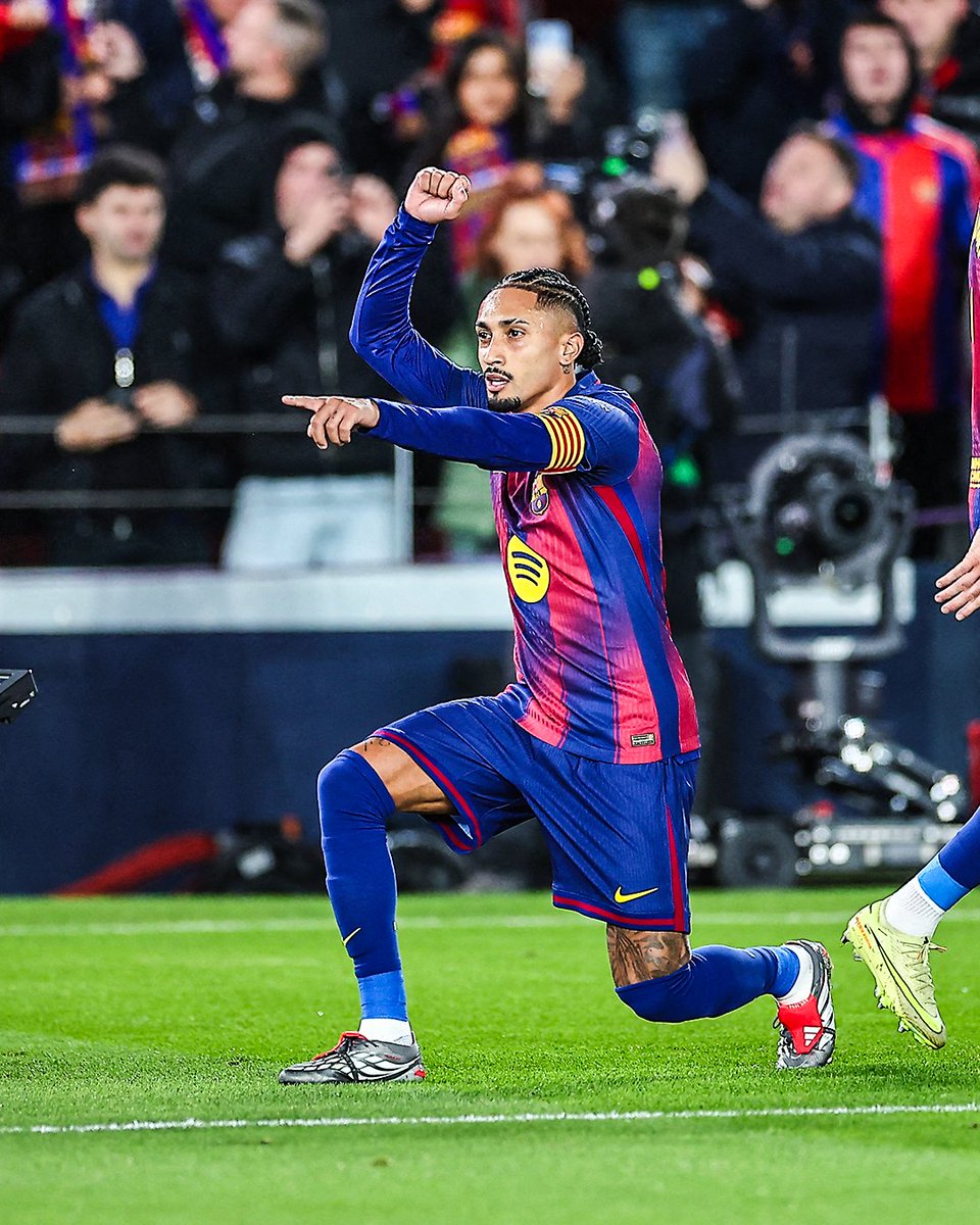 brfootball's tweet photo. Raphinha scores his first goal since returning from injury 🫶 https://t.co/C7r1dosMSB