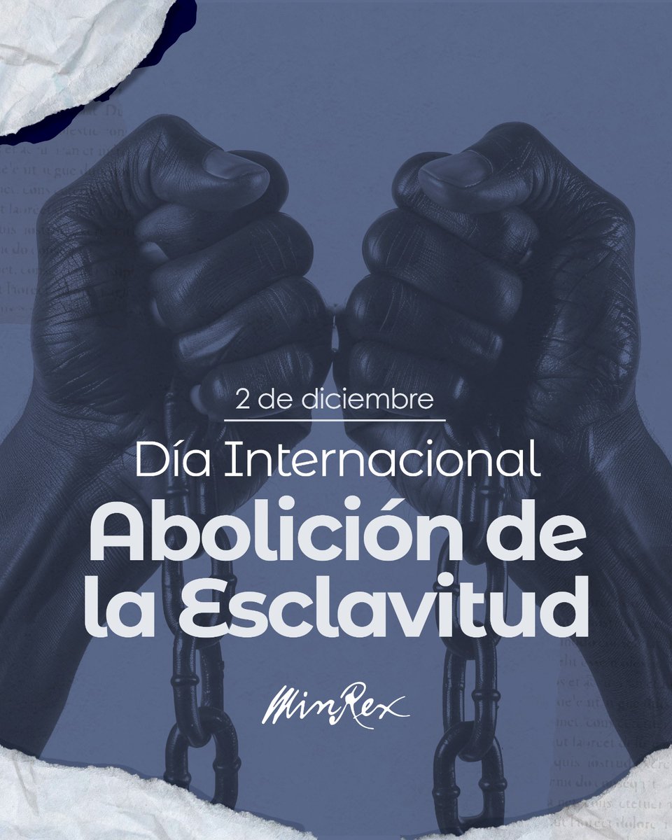 En el Día Internacional para la Abolición de la Esclavitud, #Cuba 🇨🇺, cuya historia conoció este flagelo, reafirma su rechazo absoluto a toda forma contemporánea de explotación: trata de personas, trabajo forzoso o infantil.