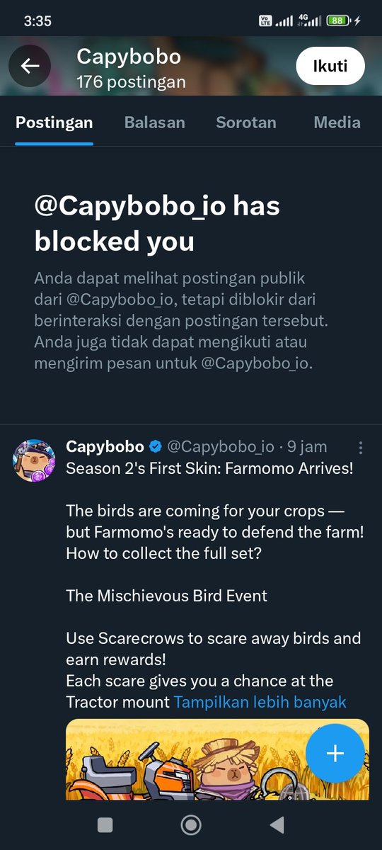 Capybobo_scam's tweet photo. Dey think by banned us they will survive this world better. Should we buy more Capybobo skins or pump $PYBOBO first?
#Capybobo
#Bombie
#Catizen
#ScamAlert https://t.co/2O2qKxobQ6