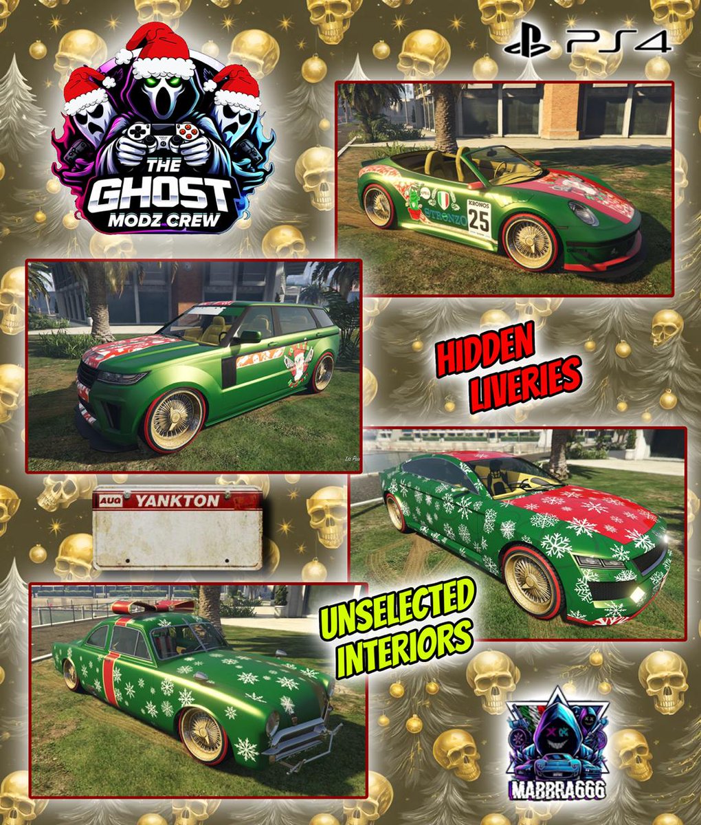 🎅OH-OH-OH GUYZZ🎅
The Christmas set by Ghost Modz for the Old Gen Community is ready!

🎄SAVE THE DATES🎄

🗓️8/12 ⏰9 P.M.🇮🇹
🎁REVOLTER
🎁CLIQUE

🗓️9/12 ⏰9 P.M.🇮🇹
🎁COMET S2 CABRIO
🎁BALLER ST

#GTA #GTAONLINE #GTACOMMUNITY #CHRISTMAS2025 #GC2F #PS4