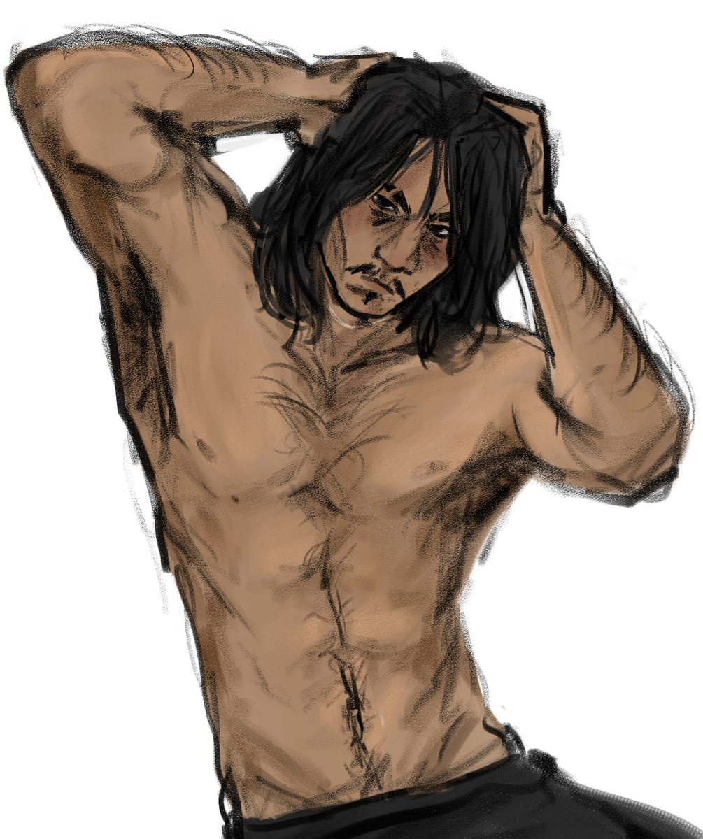 xietxan's tweet image. aye javier put a shirt on man...
#javierescuella #rdr2