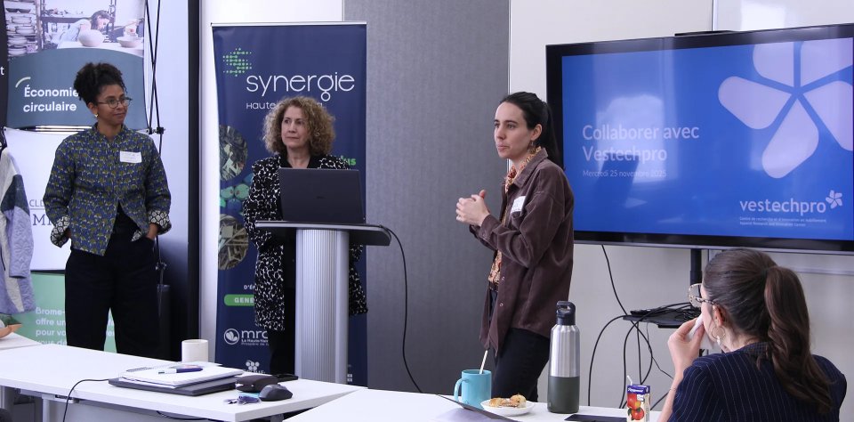 Vestechpro était présent le 25 novembre dernier au Rendez-vous circulaire – secteur textile organisé par Granby Industriel. Pour plus de détails ici : lnkd.in/evURZKNN