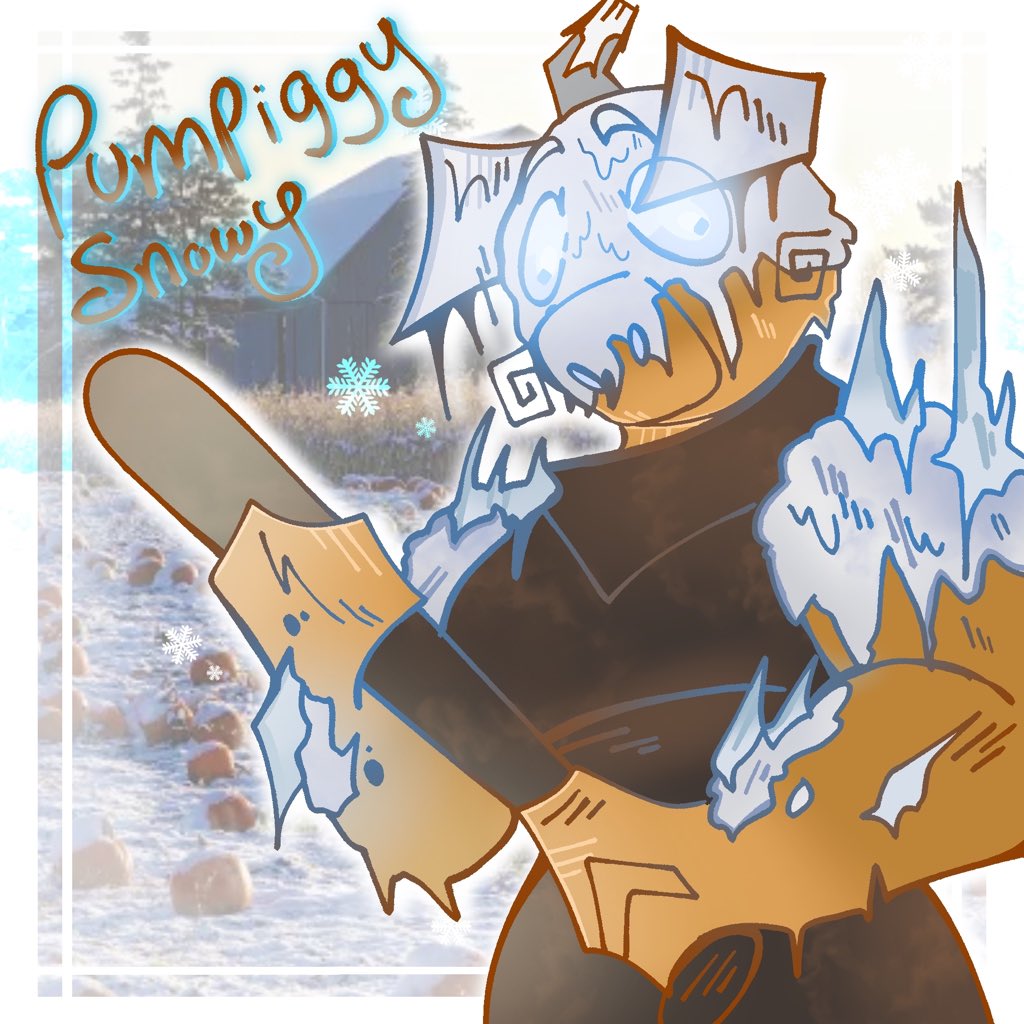 addlilly27's tweet image. Kinda wish she had more going on but I like her she’s cute 

I drew this at like 11-12 am last night I was locked in 
{#piggy #fanart #art}