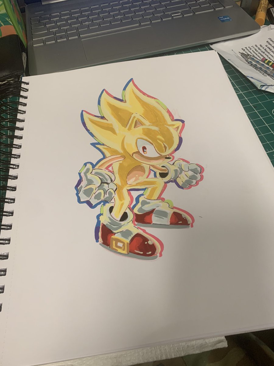 Super sonic acrylic marker practice