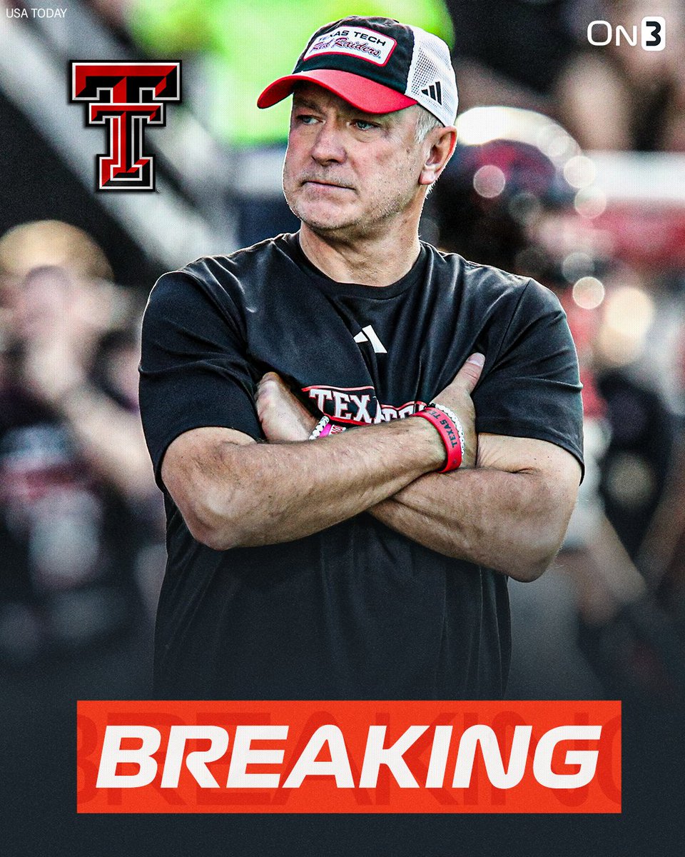 On3sports's tweet image. BREAKING: Texas Tech and head coach Joey McGuire have agreed to a new 7-year deal, @RossDellenger reports🌵

on3.com/college/texas-…